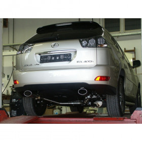 Silencieux arrière duplex inox 1x140x90mm type 32 pour LEXUS RX 400H TYPE HXU3