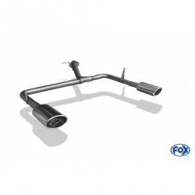 Système d'embout duplex inox 1x140x90mm type 32 pour LEXUS RX 450H