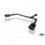 Système d'embout duplex inox 1x140x90mm type 32 pour LEXUS RX 450H