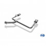 Système d'embout duplex inox 1x140x90mm type 32 pour LEXUS RX 450H