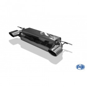 Silent rear duplex stainless steel 1x115x85mm type 32 for LOTUS ELISE