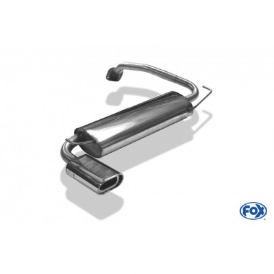 Silencieux arrière inox 1x135x80mm type 53 pour MAZDA 323F/323C TYPE BA