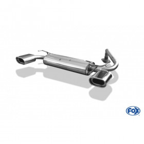 Silent rear duplex stainless steel 1x135x80mm type 53 for MAZDA 323F/323C TYPE BA