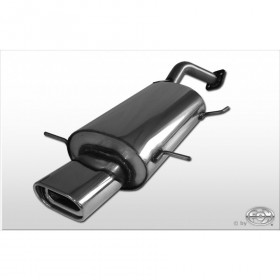 Silencieux arrière inox (avec bride) 1x135x80mm type 53 pour MAZDA 323 TYPE BG