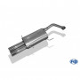 Silencieux arrière inox (avec bride) 2x80mm type 13 pour MAZDA 323 TYPE BG