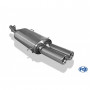 Silencieux arrière inox (avec bride) 2x80mm type 13 pour MAZDA 323 TYPE BG