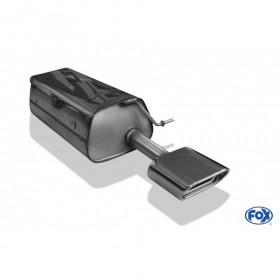 Silencieux arrière inox 1x150x70mm type 53 pour MAZDA 2 TYPE DY