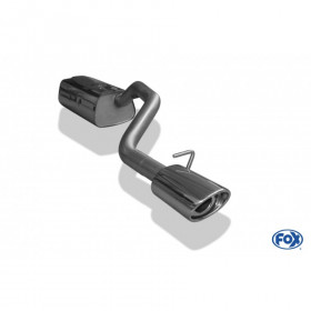 Silent stainless steel rear 1x115x85mm type 33 for MAZDA 3 TYPE BK