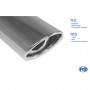 Silent stainless steel rear 1x115x85mm type 33 for MAZDA 3 TYPE BK