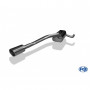 Silencieux arrière inox 1x100mm type 16 pour MAZDA 3 TYPE BL