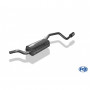 Silencieux arrière inox 1x100mm type 16 pour MAZDA 3 TYPE BL