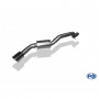 Silent stainless steel rear 1x100mm type 17 for MAZDA 3 TYPE BL