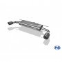 Silencieux arrière duplex inox 1x100mm type 16 pour MAZDA 3 (COFFRE) TYPE BM