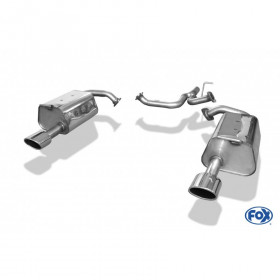 Silencieux arrière duplex inox 1x115x85mm type 32 pour MAZDA 6 TYPE GG/GY (NON FACELIFT)