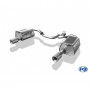 Silencieux arrière duplex inox 1x90mm type 13 pour MAZDA 6 TYPE GG/GY (NON FACELIFT)