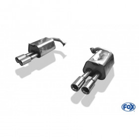 Silent rear duplex stainless steel 2x80mm type 13 for MAZDA 6 TYPE GG/GY (FACELIFT)