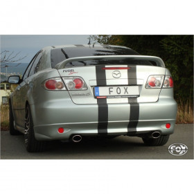 Silent rear duplex stainless steel 1x115x85mm type 32 for MAZDA 6 TYPE GG/GY (NO FACELIFT)