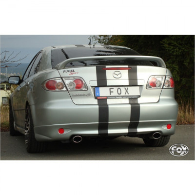 Silencieux arrière duplex inox 1x115x85mm type 32 pour MAZDA 6 TYPE GG/GY (NON FACELIFT)