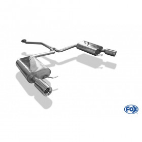 Silent rear duplex stainless steel 1x90mm type 13 for MAZDA 6 TYPE GH