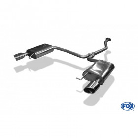 Silencieux arrière duplex inox 1x106x71mm type 38 pour MAZDA 6 TYPE GH