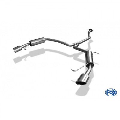 Silent rear duplex stainless steel 1x115x85mm type 38 for MAZDA 6 TYPE GH