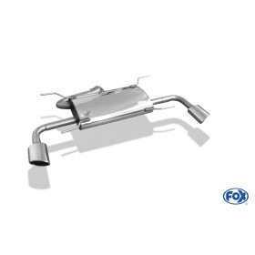 Silent rear duplex stainless steel 1x115x85mm type 38 for MAZDA 6 TYPE GJ SPORTKOMBI