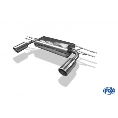 Silent rear duplex stainless steel 1x100mm type 16 for MAZDA CX3 TYPE DK (AWD)