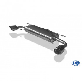 Silent rear duplex stainless steel 1x115x85mm type 38 for MAZDA CX5 TYPE KE/GH