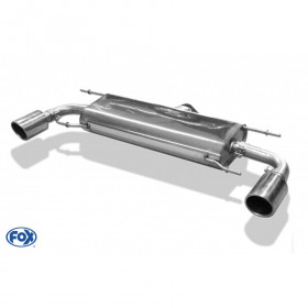 Silent rear duplex stainless steel 1x100mm type 16 for MAZDA CX5 TYPE KF