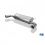 Silencieux arrière duplex inox 1x100mm type 17 pour MAZDA CX7