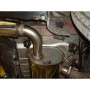 Silent rear duplex stainless steel 1x100mm type 17 for MAZDA CX7