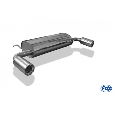 Silencieux arrière duplex inox 1x114mm type 13 pour MAZDA CX7