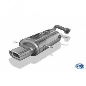 1x135x80mm stainless steel silent for MAZDA MX3 TYPE EC (with bridle and tulip)