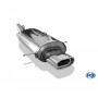 Silencieux arrière inox 1x135x80mm type 53 pour MAZDA MX3 TYPE EC (avec bride)