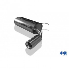 Silencieux arrière inox 1x90mm type 13 pour MAZDA MX5 TYPE NA