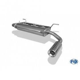 1x90mm stainless steel silent for MAZDA MX5 TYPE NB