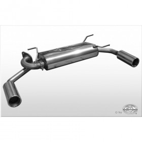 Silencieux arrière duplex inox 1x90mm type 13 pour MAZDA MX5 TYPE NB