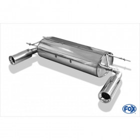 Silent rear duplex stainless steel 1x90mm type 13 for MAZDA MX5 TYPE NC