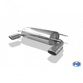 Silent rear duplex stainless steel 1x115x85mm type 32 for MAZDA MX5 TYPE NC