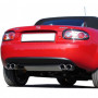 Silencieux arrière duplex (Super Sound) inox 2x76mm type 13 pour MAZDA MX5 TYPE NC