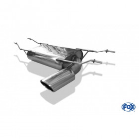 Silent stainless steel rear 1x115x85mm type 32 for MAZDA MX5 TYPE ND