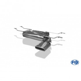 1x145x65mm stainless steel silent for MAZDA MX5 TYPE ND