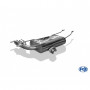 Silencieux arrière inox 2x70mm type 16 pour MAZDA MX5 TYPE ND