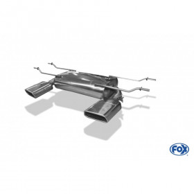 Silent rear duplex stainless steel 1x145x65mm type 59 for MAZDA MX5 TYPE ND