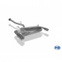 Silencieux arrière duplex inox 1x90mm type 13 pour MAZDA RX8