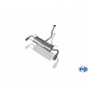 Silent rear duplex stainless steel 1x90mm type 13 for MAZDA RX8