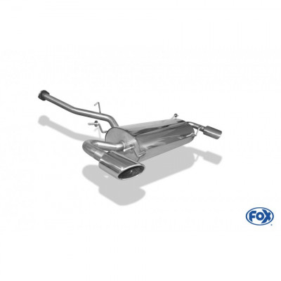 Silencieux arrière duplex inox 1x115x85mm type 38 pour MAZDA RX8