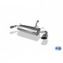 Silent rear duplex stainless steel 1x115x85mm type 38 for MAZDA RX8