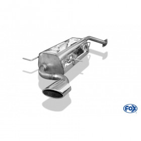 Silent stainless steel rear 1x115x85mm type 38 for MAZDA XEDOS 6 TYPE CA