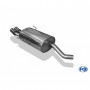Silent stainless steel rear 2x76mm type 16 for MAZDA XEDOS 9